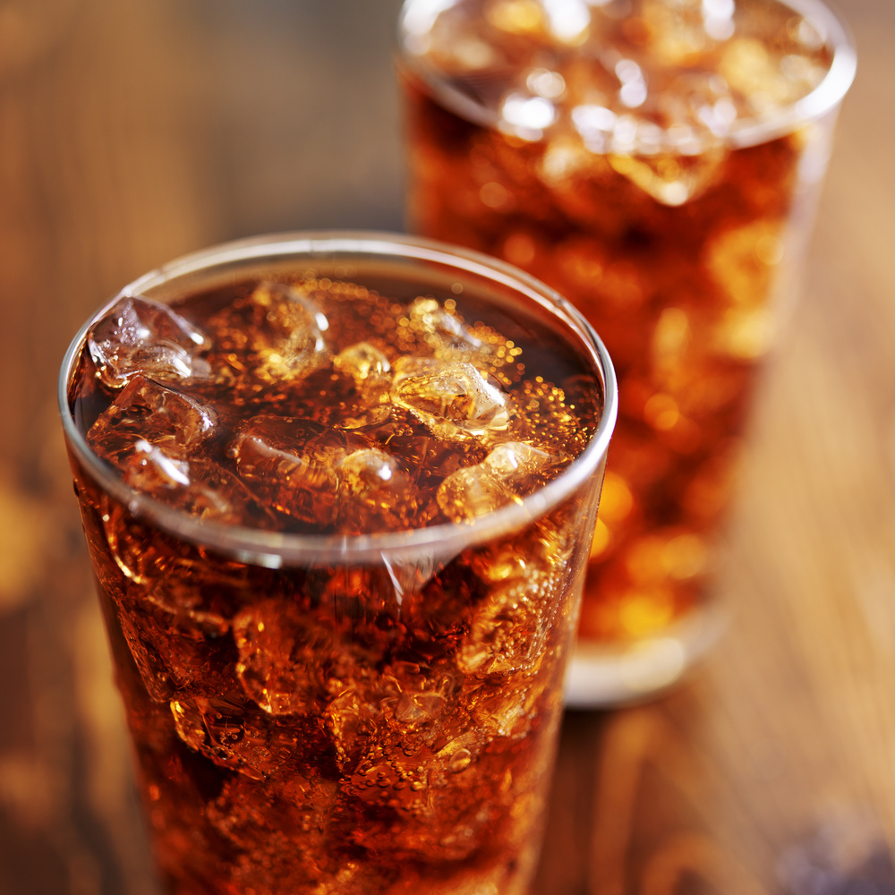 Glass of Cola Soft Drinks 